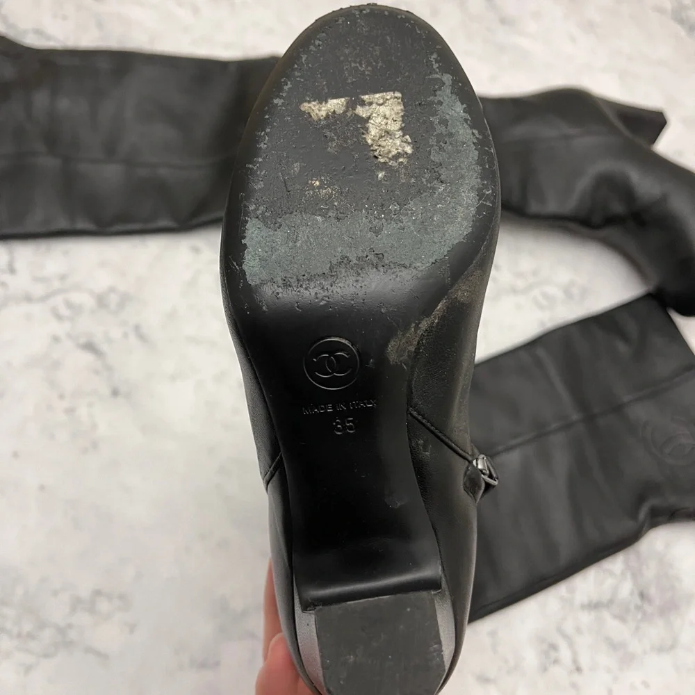 Chanel over the‎ knees boots